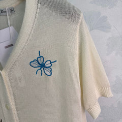 Dior/26ss New Embroidered Knit Cardigan