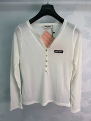 MiuMiu/26 Early Autumn Long-Sleeve Knit Sweater