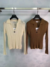 Chanel /26 Early Autumn New Lapel Knit Long Sleeve Sweater