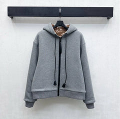Louis Vuitton/26 New Hooded Teddy Lamb Fleece Jacket