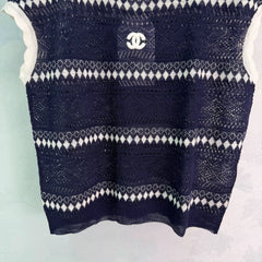 Chanel/26SS New Striped Knit Vest