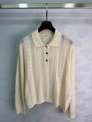 Hermès / 26 Early Fall New Polo Collar Knit Top