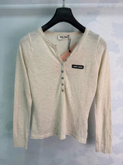 MiuMiu/26 Early Autumn Long-Sleeve Knit Sweater