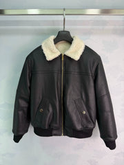 Chanel/26 New Lamb Wool Leather Jacket