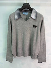 Prada / 26 Early Autumn New Plaid Two-in-One Long Sleeve