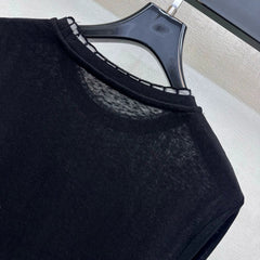 Chanel/26 New Embroidered Lace Collar Long Sleeve