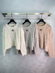 MiuMiu/26 Early Autumn New Patchwork Knit Sweater