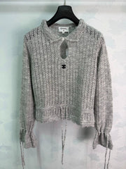 Chanel / 26 Early Autumn New Doll Collar Long-Sleeve Knit Sweater