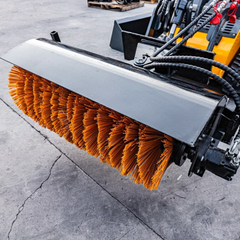 MMS Hydraulic Broom Sweeper,Tilt 18° Left & Right For MMS Skid Steer Loader