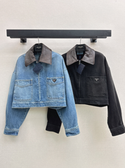 Prada/26 Early Autumn New Lapel Denim Jacket