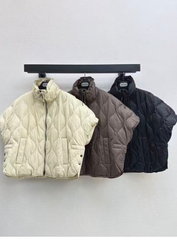 Max Mara/26 Fall and Winter Latest Cape-Style Stand Collar Down Jacket
