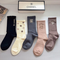 CHANEL 26S CREW SOCKS 403592 (1 BOX)