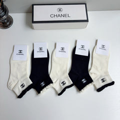 CHANEL 26S ANKLE SOCKS 405350 (1 BOX)