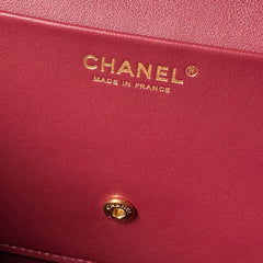 Chanel 2026 Maxi Bag 32cm Burgundy Calfskin Gold Hardware