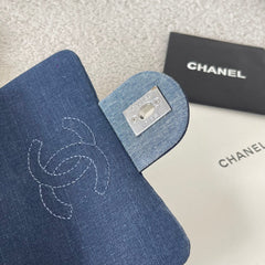 Chanel 2026 Quilted Mini Flap Bag 17cm Blue Denim