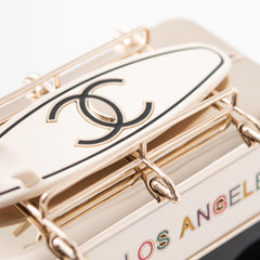 CHANEL 26S VAN SHAPED SHOULDER BAG MINI 16 IN BLACK AND GOLD BRASS GOLD HARDWARE