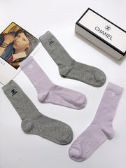 CHANEL 26S CREW SOCKS 395190 (1 BOX)