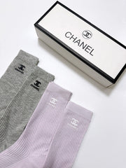 CHANEL 26S CREW SOCKS 395190 (1 BOX)