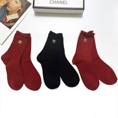 CHANEL 26S CREW SOCKS 407172 (1 BOX)