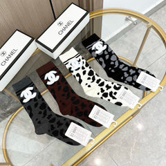 CHANEL 26S CREW SOCKS 407156 (1 BOX)
