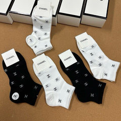 CHANEL 26S ANKLE SOCKS 405401 (1 BOX)