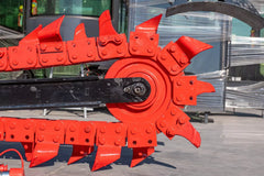 MMS Skid Steer Loader Trench Attachment,6" Trench Width, 37" Trench Depth
