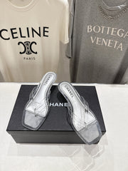 chanel/26SS NEW Transparent flip-flops beach slippers