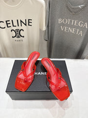chanel/26SS NEW Transparent flip-flops beach slippers