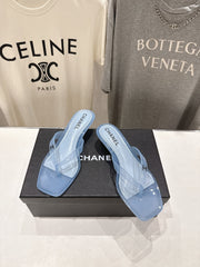 chanel/26SS NEW Transparent flip-flops beach slippers