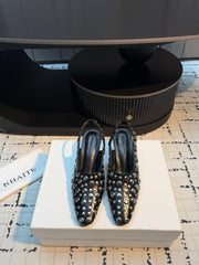 Khaite/26SS NEW Punk style rivet Roman sandals