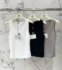 LOEWE/26SS NEW Embroidered knitted sleeveless vest