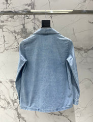 Yves Saint Laurent/🔥Highest Quality🔥26SS NEW Embroidered lapel shirt jacket