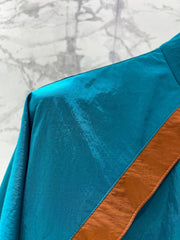 Yves Saint Laurent/26SS NEW Stand Collar Color Block Lightweight Jacket