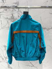 Yves Saint Laurent/26SS NEW Stand Collar Color Block Lightweight Jacket