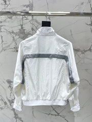 Yves Saint Laurent/26SS NEW Stand Collar Color Block Lightweight Jacket