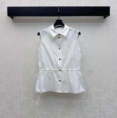 Louis Vuitton/26SS NEW Drawstring Sleeveless Shirt