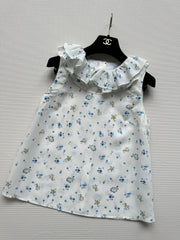 chanel/26SS NEW Court Style Floral Vest Shirt