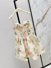 Zimmermann/26SS NEW vacation style heavyweight strapless camisole dress