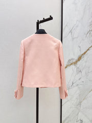 dior/26SS NEW Bow-tie Round Neck Elegant Jacket