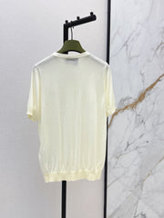 26SS NEW Delicate Embroidered Crew Neck Knit Sweater