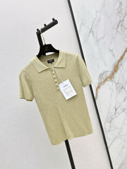 26SS NEW Coco's outfit: Knitted polo short-sleeved top 💛