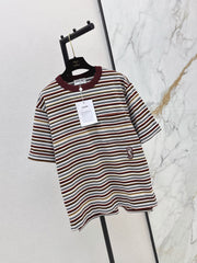 26SS NEW Oversized Striped Seahorse T-Shirt 🤎
