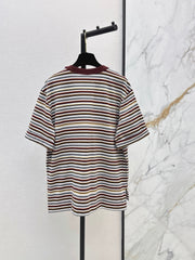 26SS NEW Oversized Striped Seahorse T-Shirt 🤎