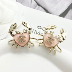 26SS NEW Crab Double C Earrings 🦀