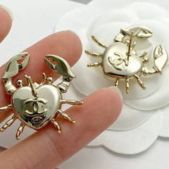 26SS NEW Crab Double C Earrings 🦀