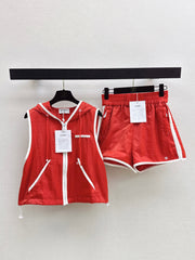 26SS NEW Coco Girl Beach Series Sporty Hooded Jacket 🖤
