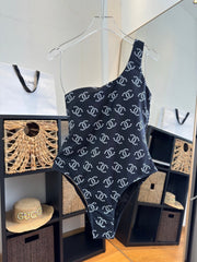 26SS NEW One-piece One-shoulder Swimsuit
