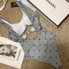 26SS NEW Grey One-Piece Swimsuit 👙