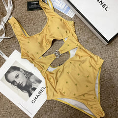 26SS NEW Yellow One-Piece Swimsuit 👙