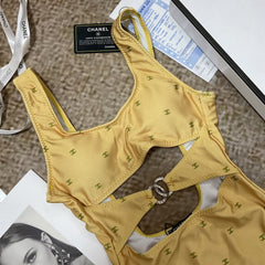 26SS NEW Yellow One-Piece Swimsuit 👙